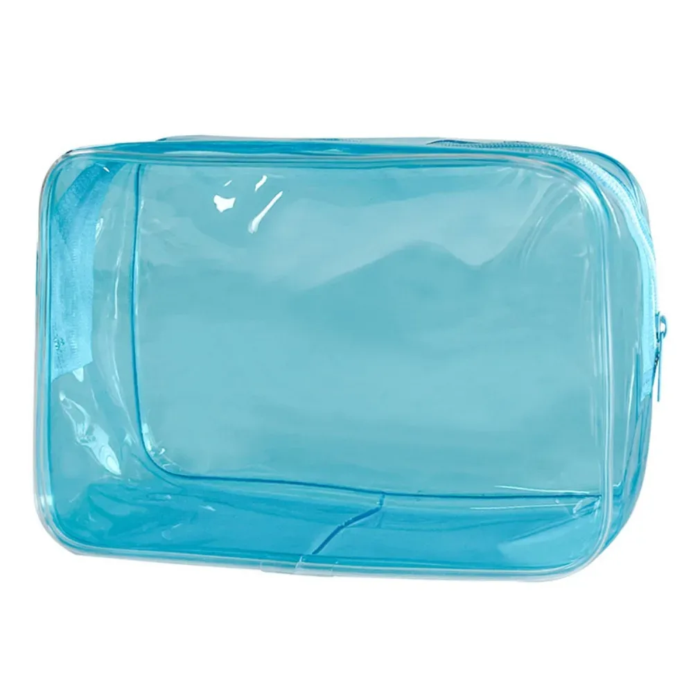 sac de toilette coloré de voyage, sac à maquillage transparent en pvc pour femmes, grande capacité, sac de lavage en gelée, organisateur de cosmétiques