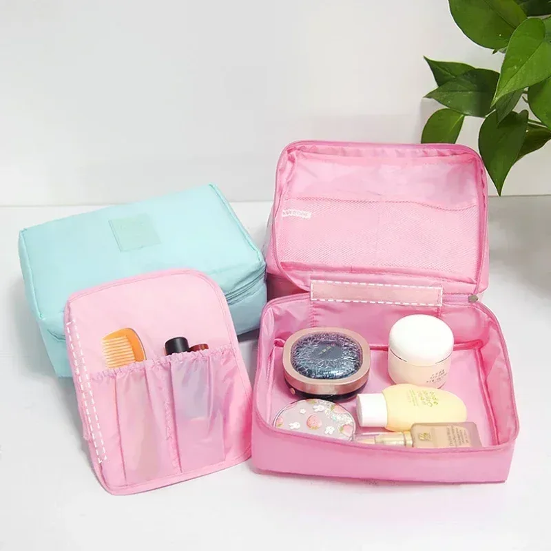 grand sac de maquillage pour filles en plein air, sac à cosmétiques pour femmes, organisateur de toilette de lavage de voyage, étuis de maquillage de rangement étanches pour femmes