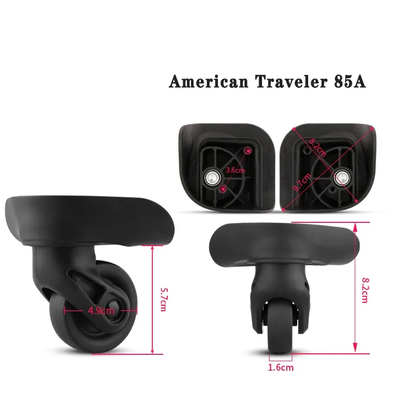 american traveler 85a valise accessoires remplacement roue universelle valise roue jx9054 valise rouleau résistant à l'usure