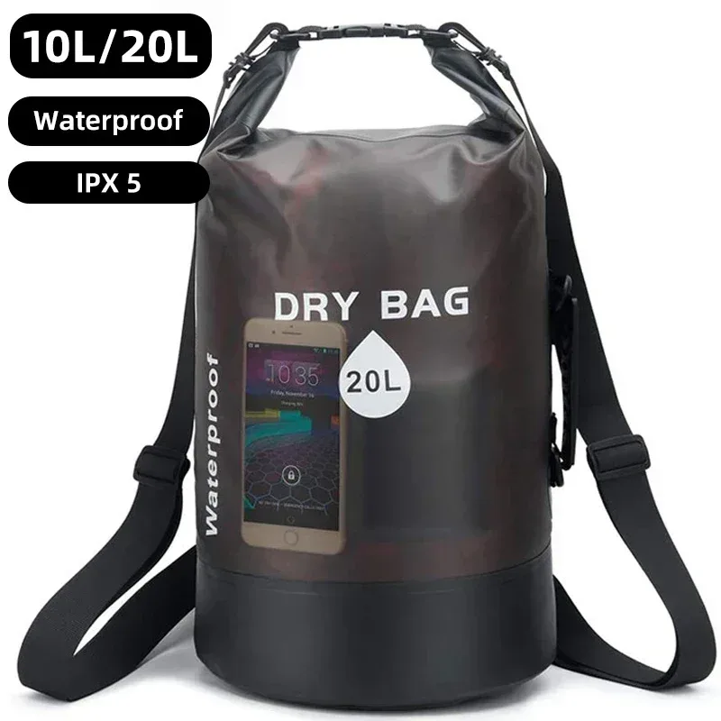 10L 20L sac sec sac de rangement étanche pochette pour natation Trekking Rafting canotage kayak Rafting sacs secs sac à dos XD117Y