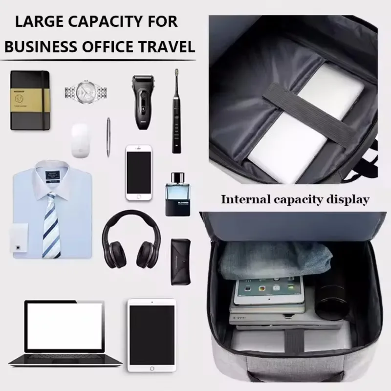 sac à dos pour ordinateur portable résistant à l'eau pour hommes, 15,6 pouces avec chargement usb, design spacieux pour le travail et les études