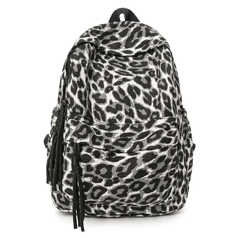 nouveau sac à dos tendance à imprimé léopard pour femmes, sac à dos de voyage décontracté polyvalent, sac à dos style spicy girl, tendance instagram