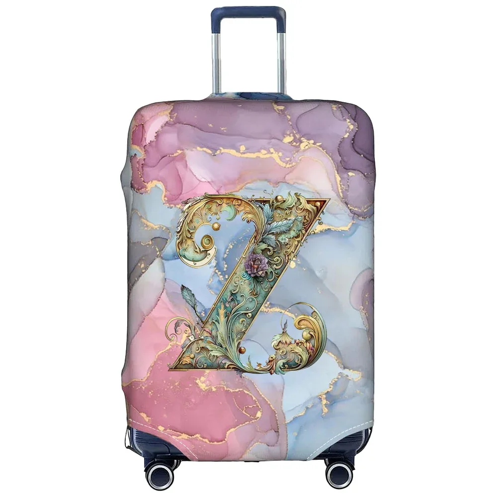 housse de protection pour bagages en tissu extensible, étui de protection pour valise série graphique, housse anti-poussière pour bagages, valise adaptée de 18 à 32 pouces