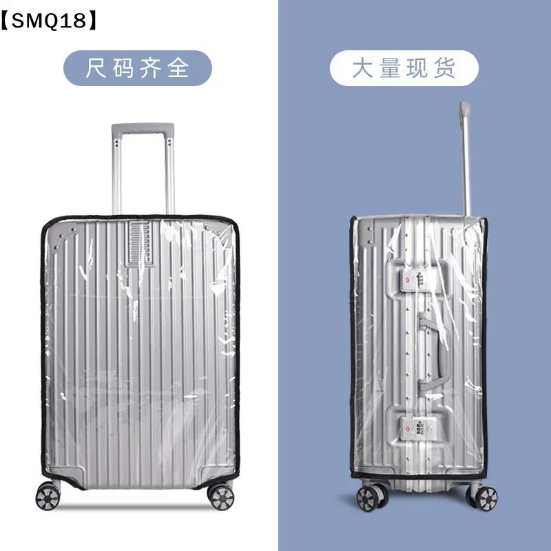 housse de protection transparente pour bagages de voyage, imperméable, anti-poussière, pour valise de 18 à 30 pouces【smq】