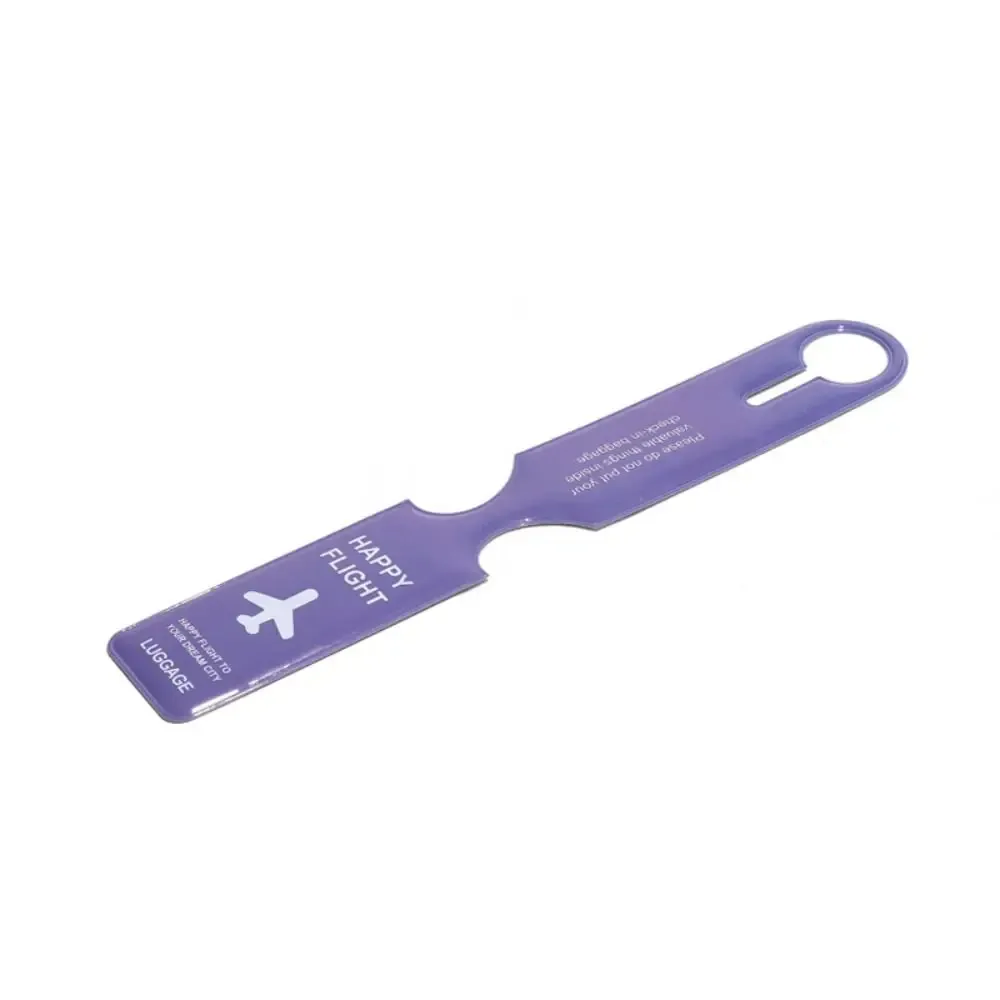 étiquette de bagage en pvc pour carte d'embarquement, étiquette nominative pour valise, carte d'information pour bagages d'avion