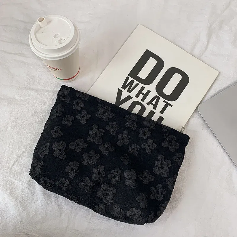 mignon floral petit frais voyage sac cosmétique femme pochette sacs de lavage mode femmes maquillage stockage trousses de toilette nécessaire
