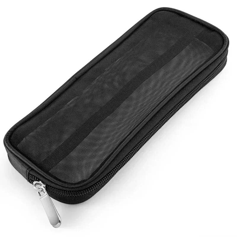étui de voyage pour pinceaux de maquillage, trousse de toilette cosmétique, organisateur pour hommes et femmes, outils de beauté, kit en maille, pochette de rangement de lavage, accessoires