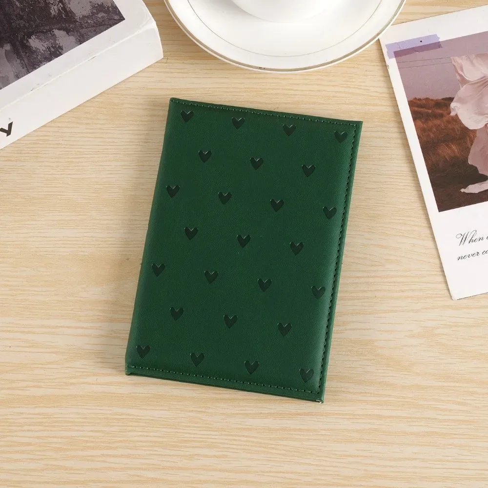 housse de protection pour passeport imprimée fashion love, en cuir pu, étui de voyage mignon pour passeport, porte-passeport portable