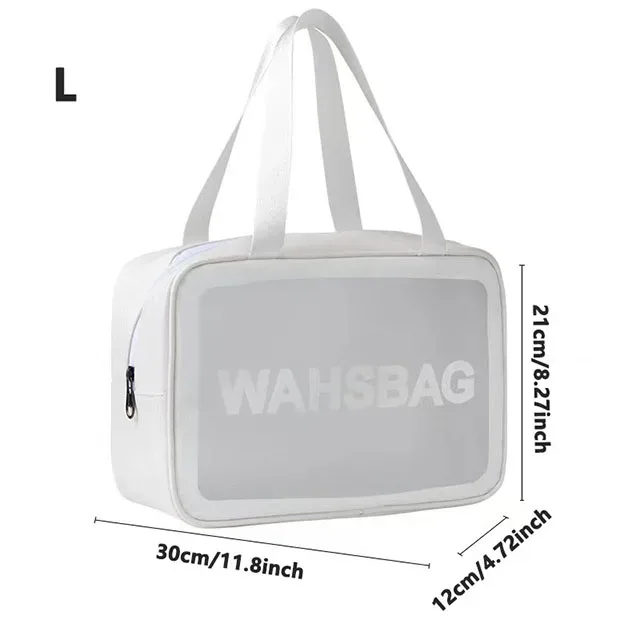 trousse de toilette de voyage transparente et imperméable, organisateur de maquillage portable, sac de rangement pour articles de toilette pour hommes, tailles s/m/l