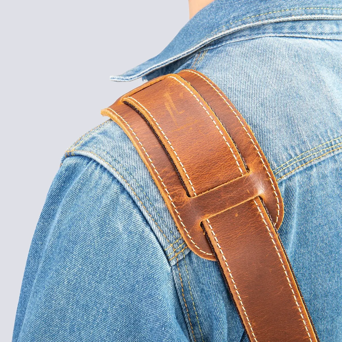 sangle en cuir vintage pour sac à bandoulière, longue sangle réglable pour sacs messager, sangle de sac pour hommes