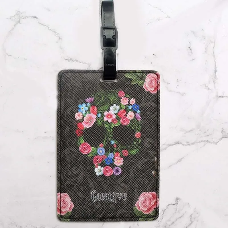 étiquette de bagage d'astronaute spatial mignon, accessoires de voyage pour femmes et hommes, valise en pu, porte-adresse d'identification, étiquette d'embarquement pour bagages, étiquette portable
