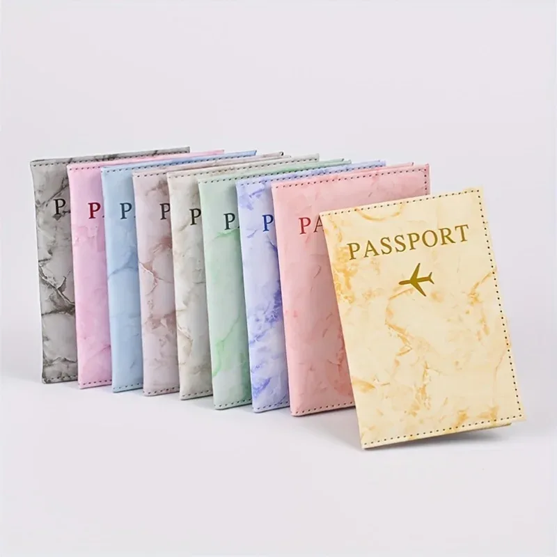 Housse de passeport personnalisée en PU avec motif, sac de voyage unisexe, joli cadeau pour les étudiants, vacances en plein air
