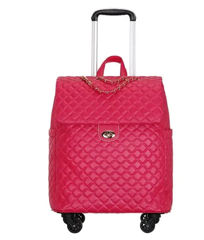 sac à bagages à roulettes en pu pour femme, bagage à roulettes, valise à roulettes, cabine, voyage, nouveau, 2020