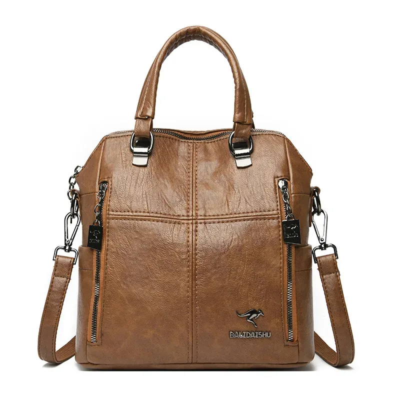 sac à dos en cuir de haute qualité pour femmes, sacs initiés, sac à dos de voyage multifonction, sacs d'école pour filles, nouveau, 2023