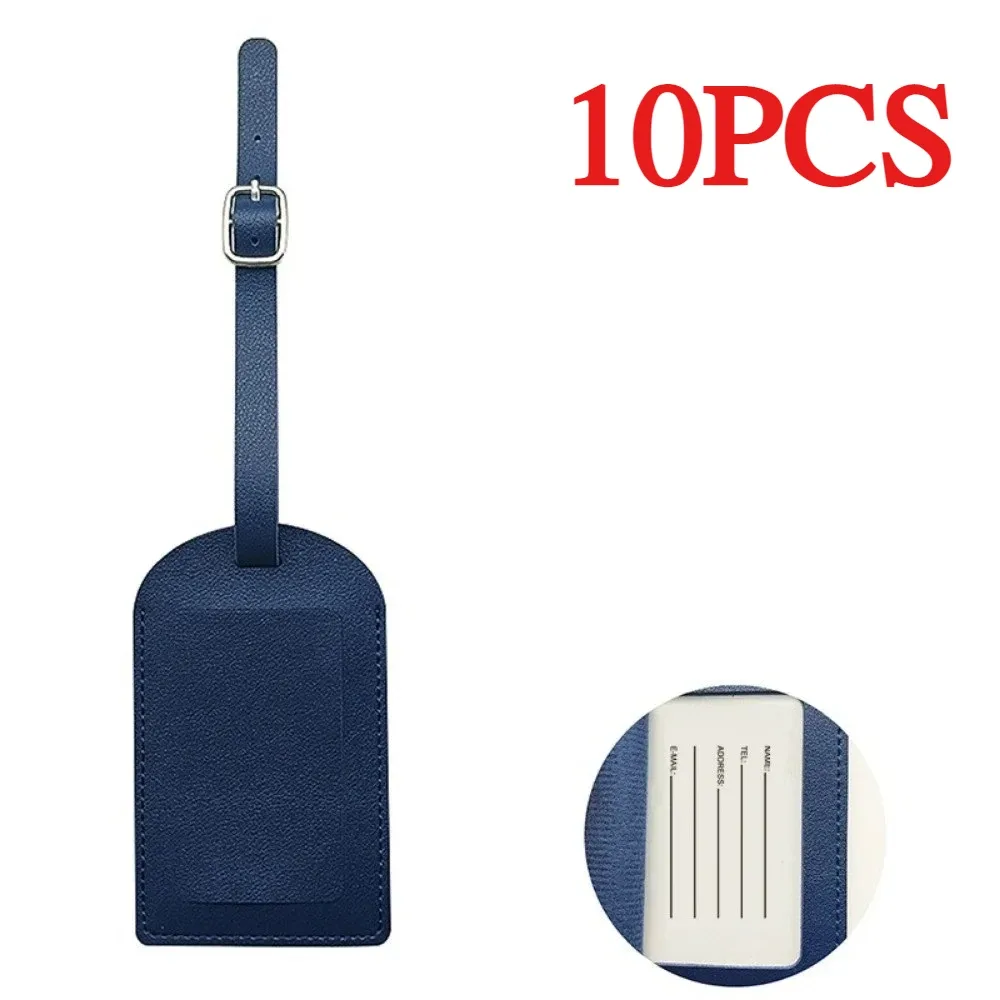 10 étiquettes de bagages en cuir pu lisse, multicolores, personnalisables avec nom, design créatif de carte d'embarquement d'avion, pour billets d'embarquement, cadeaux