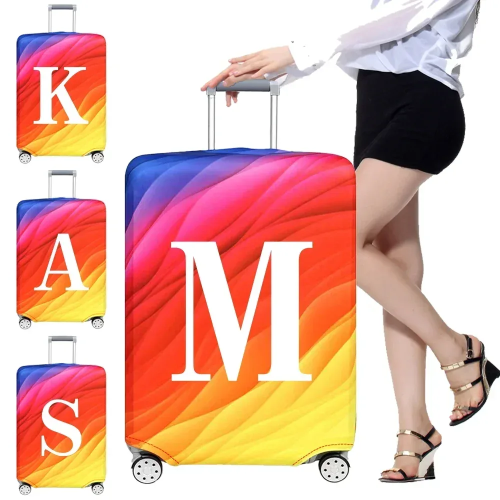housse de protection pour compartiment à bagages, série de lettres blanches, tissu résistant, housse anti-pous