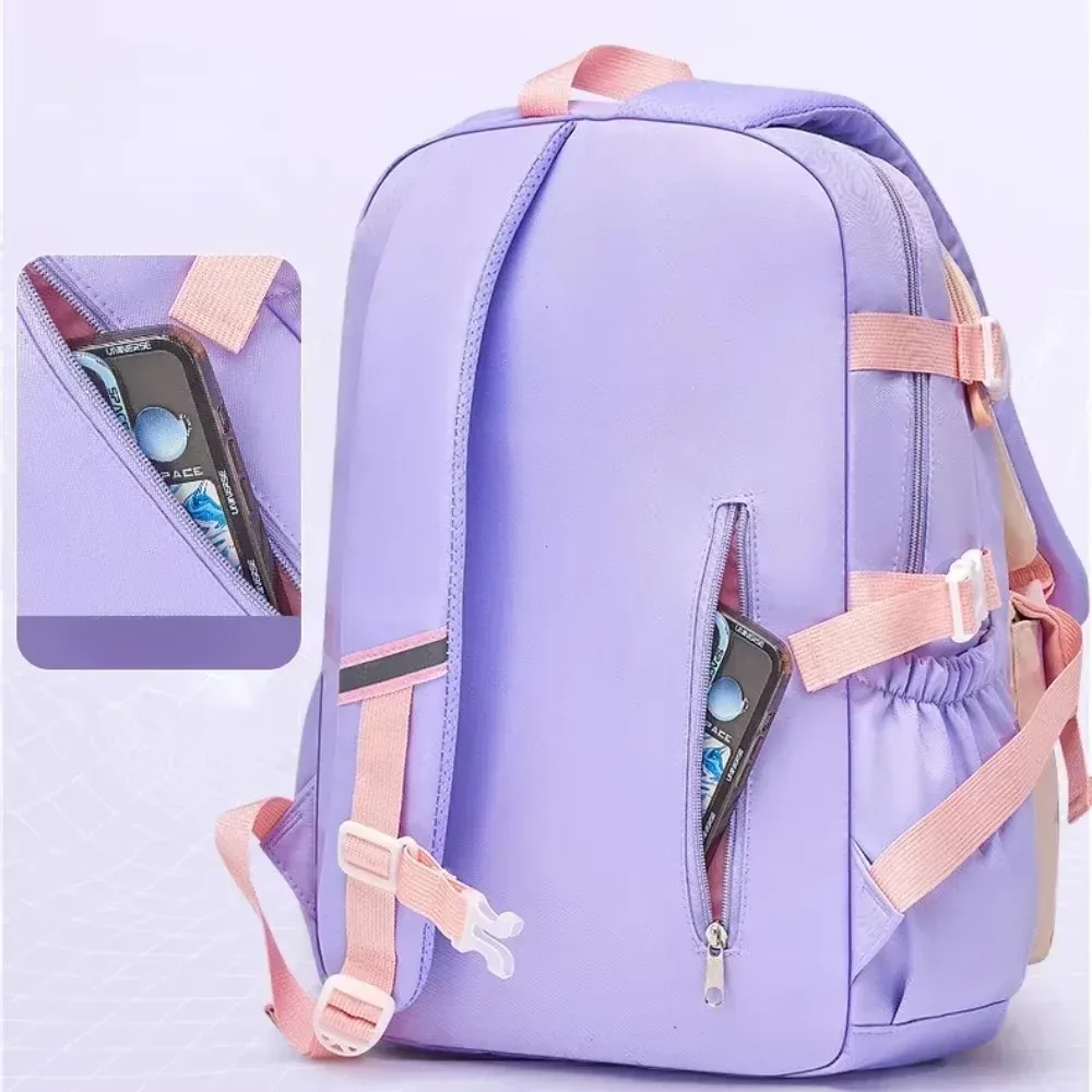 2025 cartable pour filles de l'école primaire kawaii sac léger pour enfants sacs imperméables sac à dos de voyage coloré mochilas cadeaux