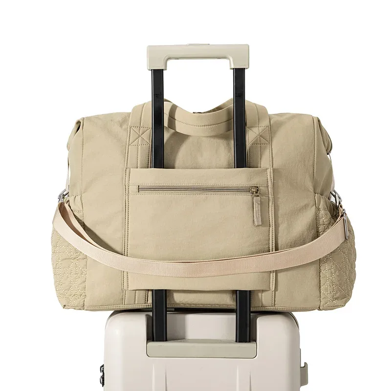 sac de voyage grande capacité pour femme, sac organisateur imperméable pour filles, sac à bandoulière pour essentiels d'avion, sac de voyage pour bagages