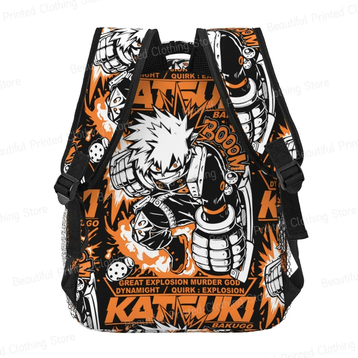 bakugo katsuki-sac à dos portable polyvalent pour cyclisme, loisirs, ordinateur, école, adolescent