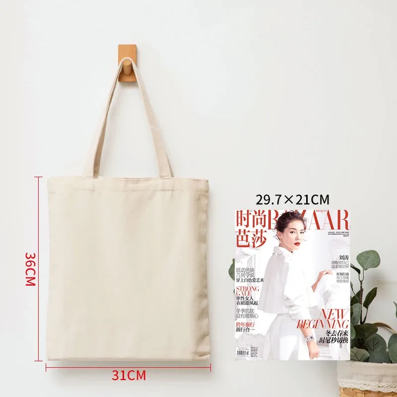 vente en gros de sacs d'épicerie en coton réutilisables personnalisés, 50 pièces/lot, logo imprimé, sac fourre-tout en toile haute capacité