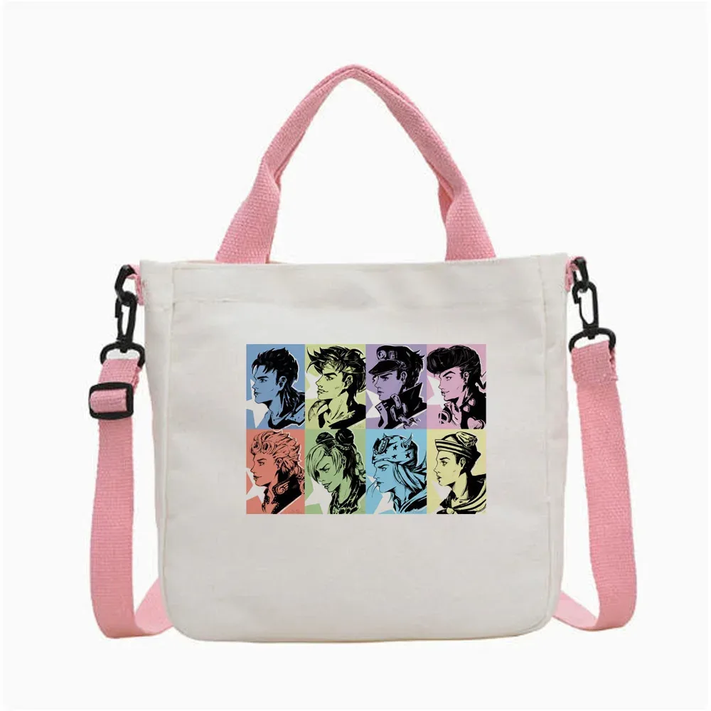 sac fourre-tout jojo bizarre adventure steel ball run, sac fourre-tout pliable pour femme, sac à bandoulière pour le shopping y2k