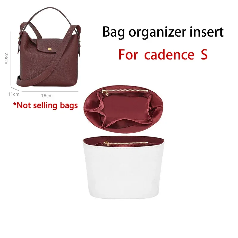 organisateur de sac pour le cadence longchamp – insert imperméable et durable pour sac à main, support de rangement, accessoires de modification intérieure