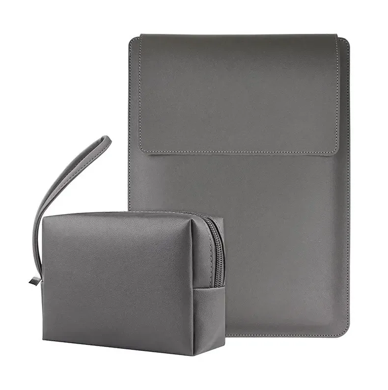 housse d'ordinateur portable de luxe 13-15 pouces avec support, personnalisable pour entreprise, simple, étanche, sacoche de protection, mini sac de rangement tendance
