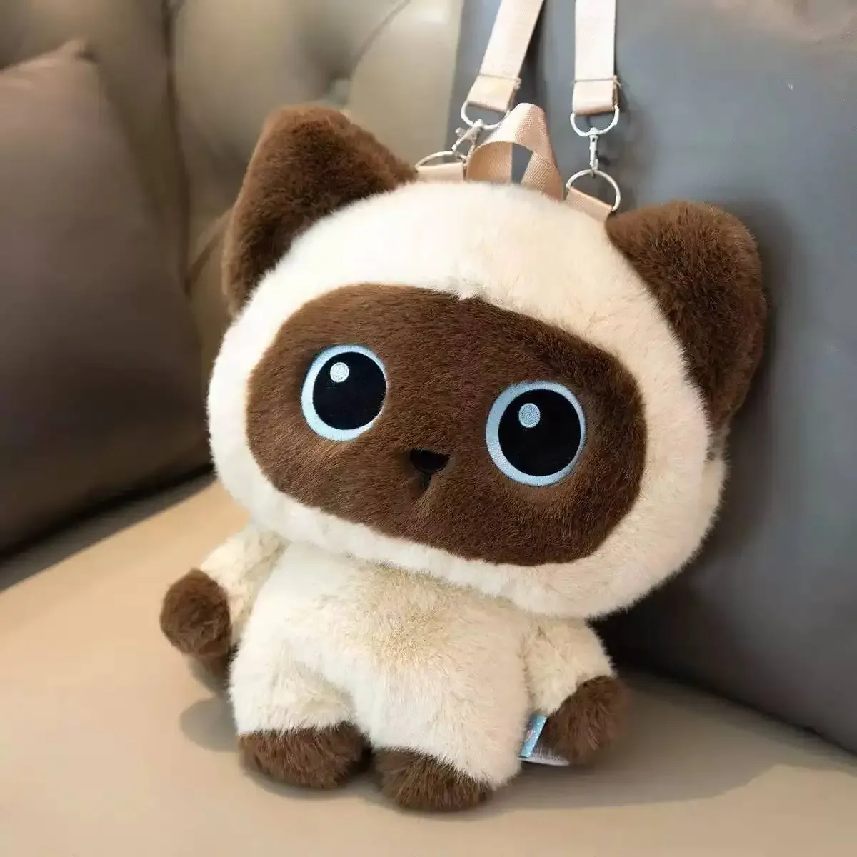 nouveau sac à dos en peluche chat mignon kawaii, sac à dos léger pour femme, sac à bandoulière tendance pour voyage en plein air, sac à dos léger pour étudiant