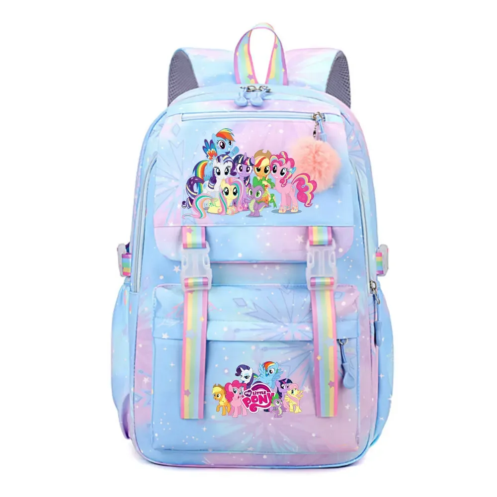 my little pony sac à dos imperméable de grande capacité pour femmes et filles, sac à dos léger pour l'école, sac à dos de voyage décontracté