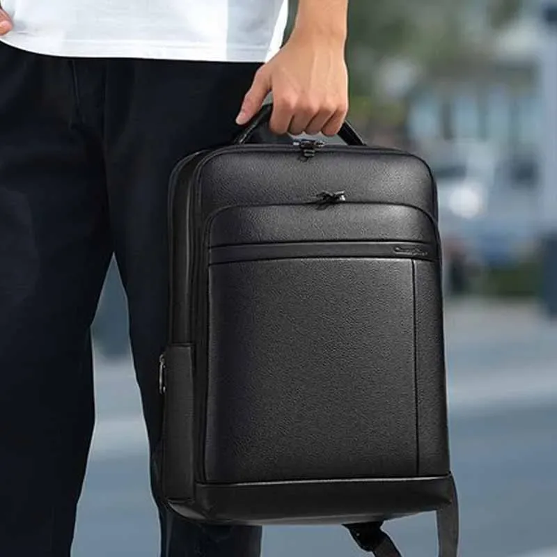 nouveau sac à dos en cuir véritable pour homme avec port usb, grande capacité, sac pour ordinateur, sac à dos de voyage multifonctionnel tendance, 100% cuir de vache
