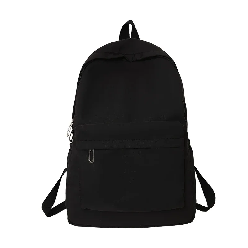 sac à dos décontracté simple de couleur unie, léger et pour lycéen, sac à dos multifonctionnel adapté aux voyages et à l'école