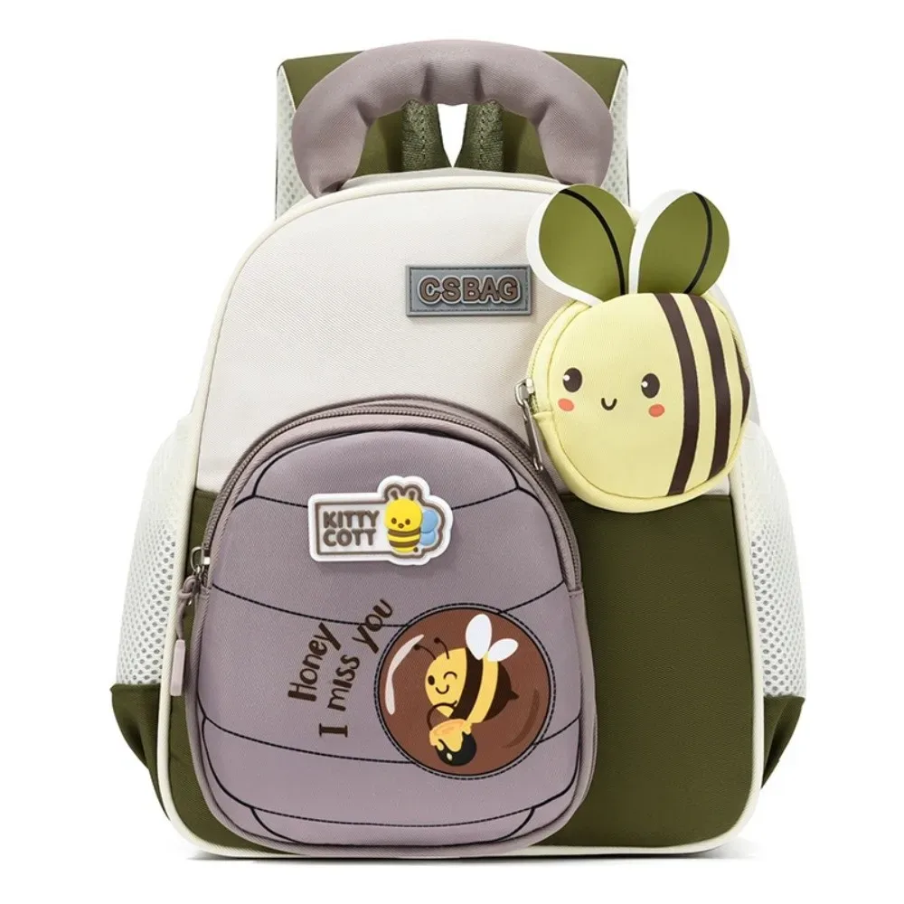 sac à dos pour enfants motif petite abeille, ergonomique, léger, avec bretelles larges, pour la maternelle, soulageant le poids