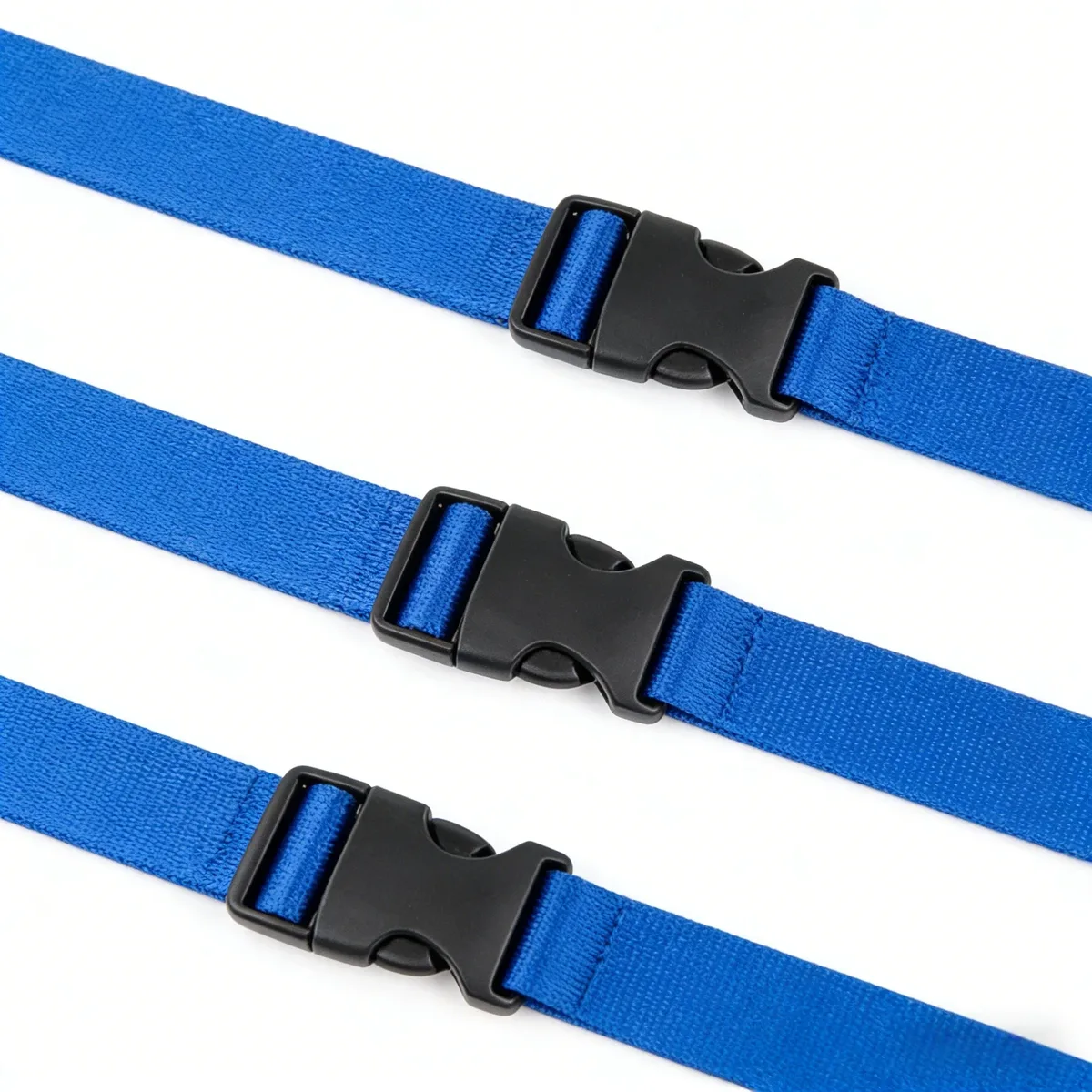 sangle en nylon de 4 m avec 10 boucles à dégagement latéral plates et glissières à trois barrettes pour la fabrication de sangles de bagages et de sacs à dos