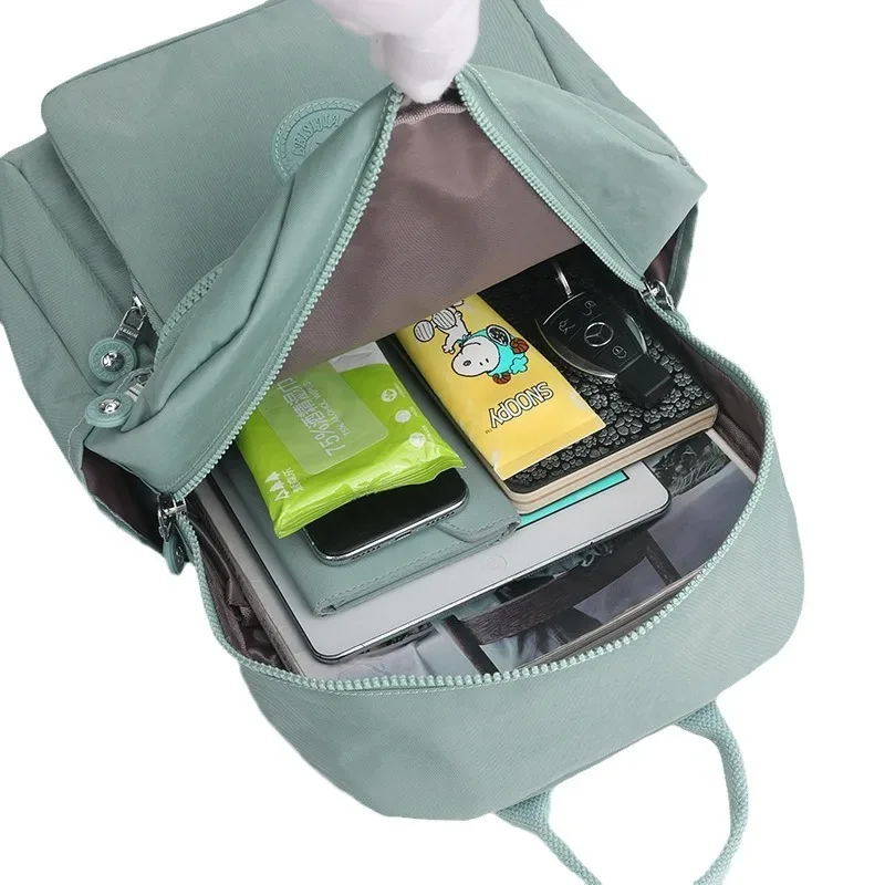 nouveau style coréen simple femmes sac à dos haut de gamme grande capacité double sac à bandoulière maman sac bonne qualité sacs en nylon en vente