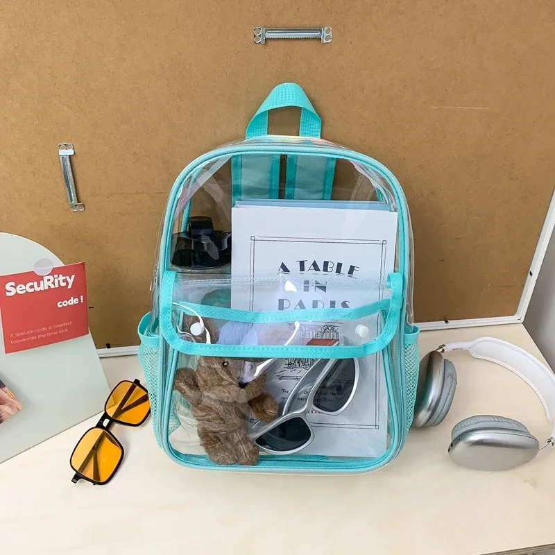 nouveaux sacs à dos transparents exquis et tendance 2026 en pu imperméable et durable pour les trajets quotidiens – sacs à dos polyvalents pour étudiants