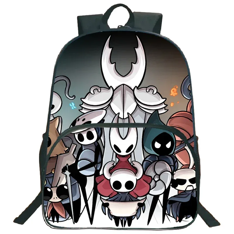 sac d'école léger sac à dos de chevalier creux jeu de dessin animé impression cartable pour enfants sac à dos de grande capacité garçons filles sac à dos de voyage