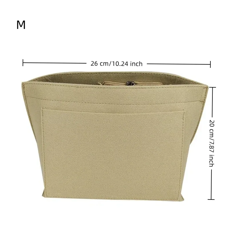 insert en feutre pour sac à main, organisateur de sac de voyage portable en forme de dumpling, support pour trousse de maquillage en tissu feutré