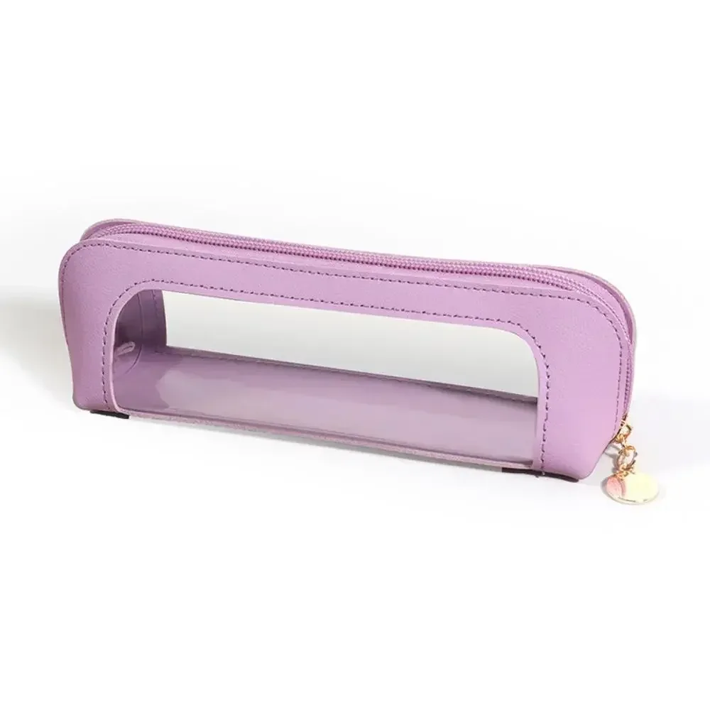 trousse de toilette portable en pu pour cosmétiques et pinceaux de maquillage – organisateur de voyage compact pour articles de toilette et beauté