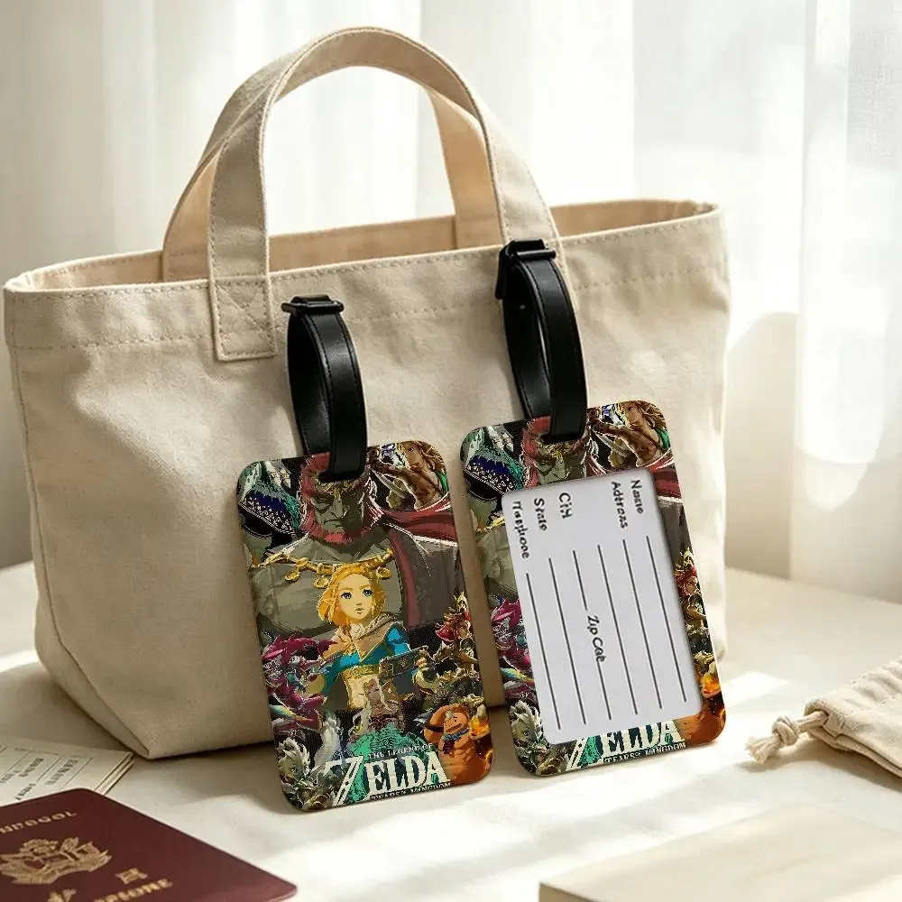 étiquette de bagage imperméable en pvc, porte-carte d'informations anti-perte, jeu the legend of zelda