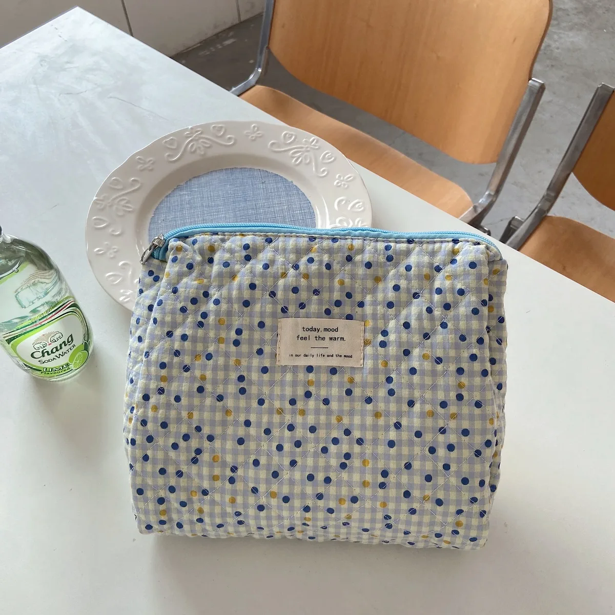 sac à cosmétiques de voyage à fleurs rétro pour femme, porte-monnaie, pochette, sacs à main pour étudiantes, grand sac de rangement, portefeuille