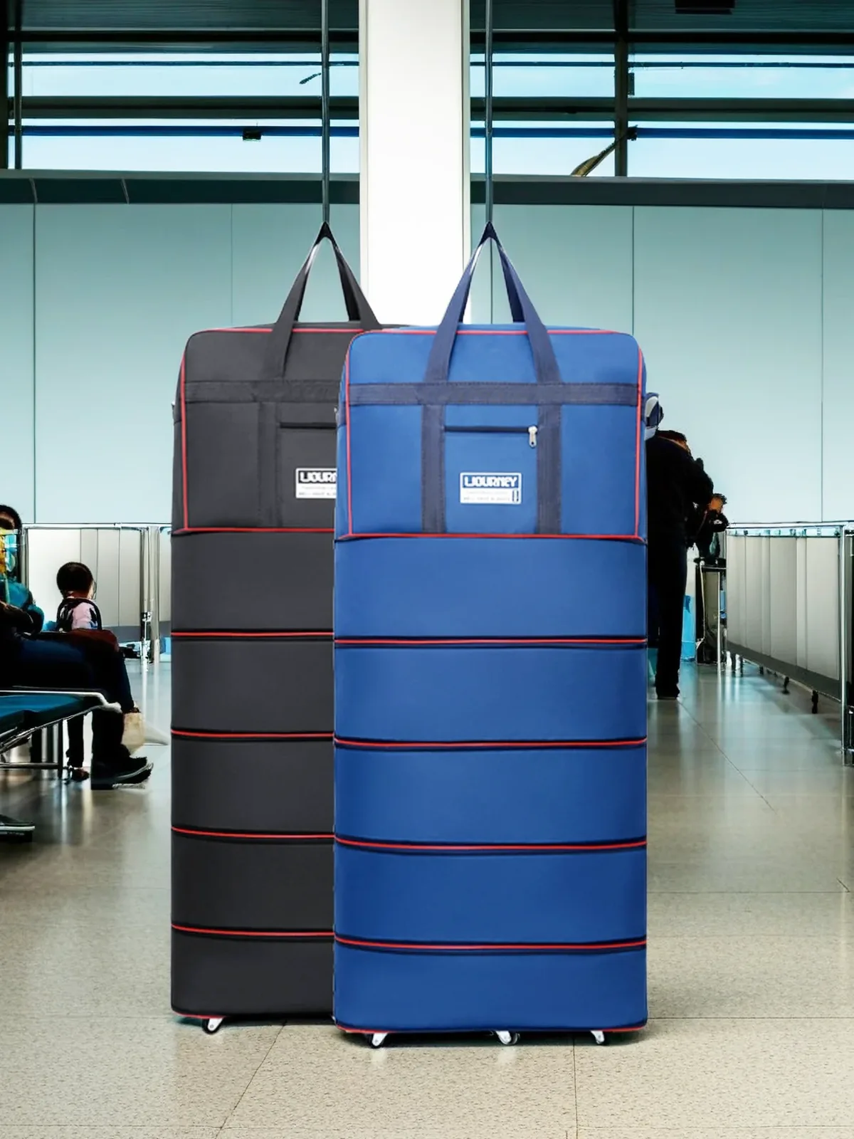 Sac de sport et de voyage de grande capacité pour hommes, sac de voyage pliable pour famille, sac de sport pliable pour les voyages du week-end, sac prêt pour cadeaux