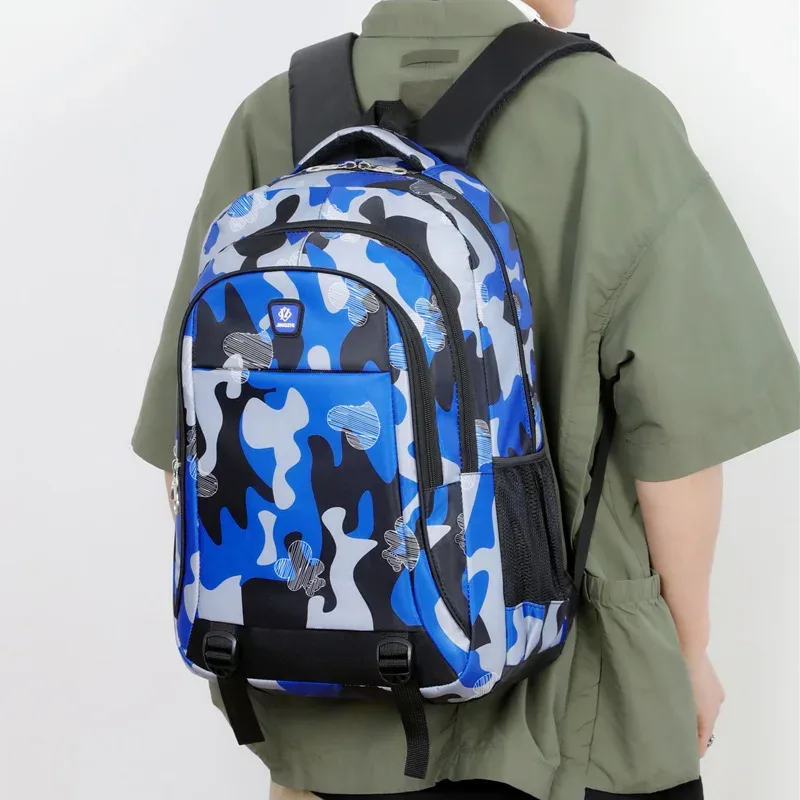 mode personnalité camouflage sac à dos décontracté grande capacité collège étudiant sac mode voyage déplacements stockage
