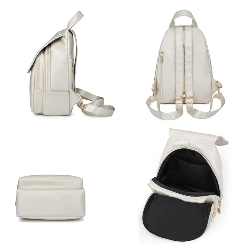 mode multifonctionnel femmes sacs à dos en cuir vintage sac à dos en cuir pu pour adolescent dames sac de poitrine loisirs voyage sac à dos