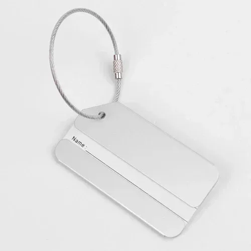 nouvelle mode étiquettes de bagages en alliage d'aluminium femmes hommes bagages de voyage valise nom porte-étiquette accessoires de voyage
