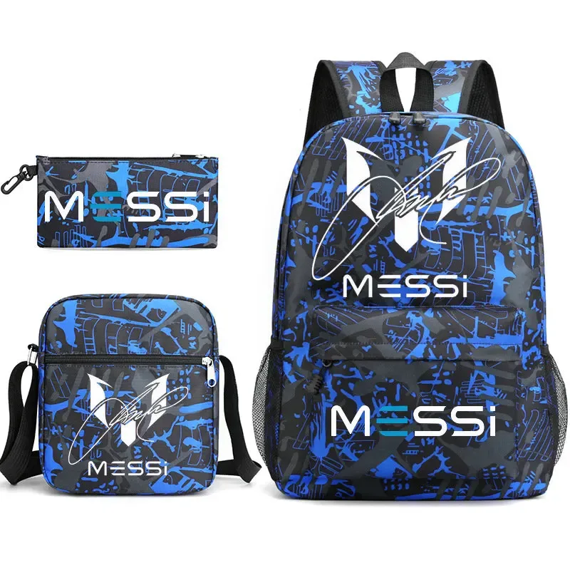 sac à dos messi léger et décontracté, grande capacité, pour femmes, hommes, étudiants, trousse à crayons, sacs à bandoulière, ensembles