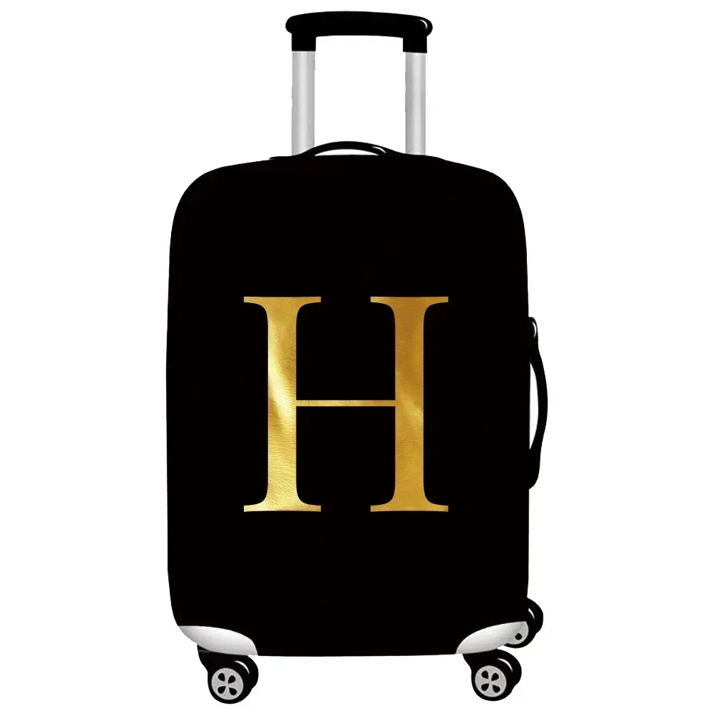 housse de protection pour bagages, épaisse et élastique, housse de protection contre la poussière, anti-rayures, housse de protection pour valise, série de lettres