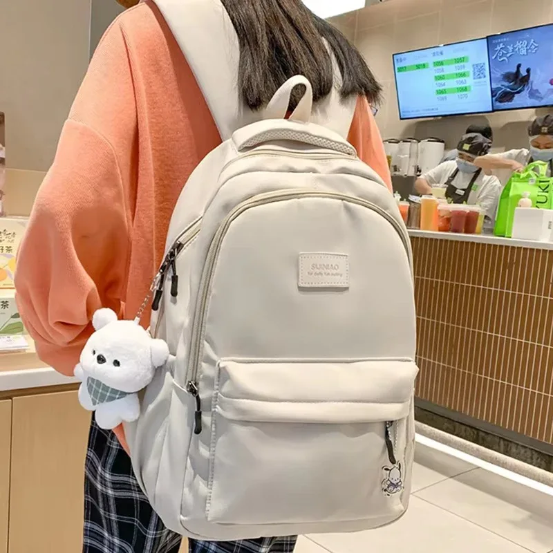 Nouveau Sac à Dos Tendance pour Femme et Homme, Grande Capacité, Imperméable, pour Collège, Ordinateur Portable, École, Voyage, Fille Mignonne, Livres, Cool