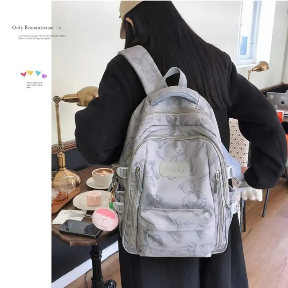 sac à dos mignon de grande capacité en nylon ultra-léger pour étudiants