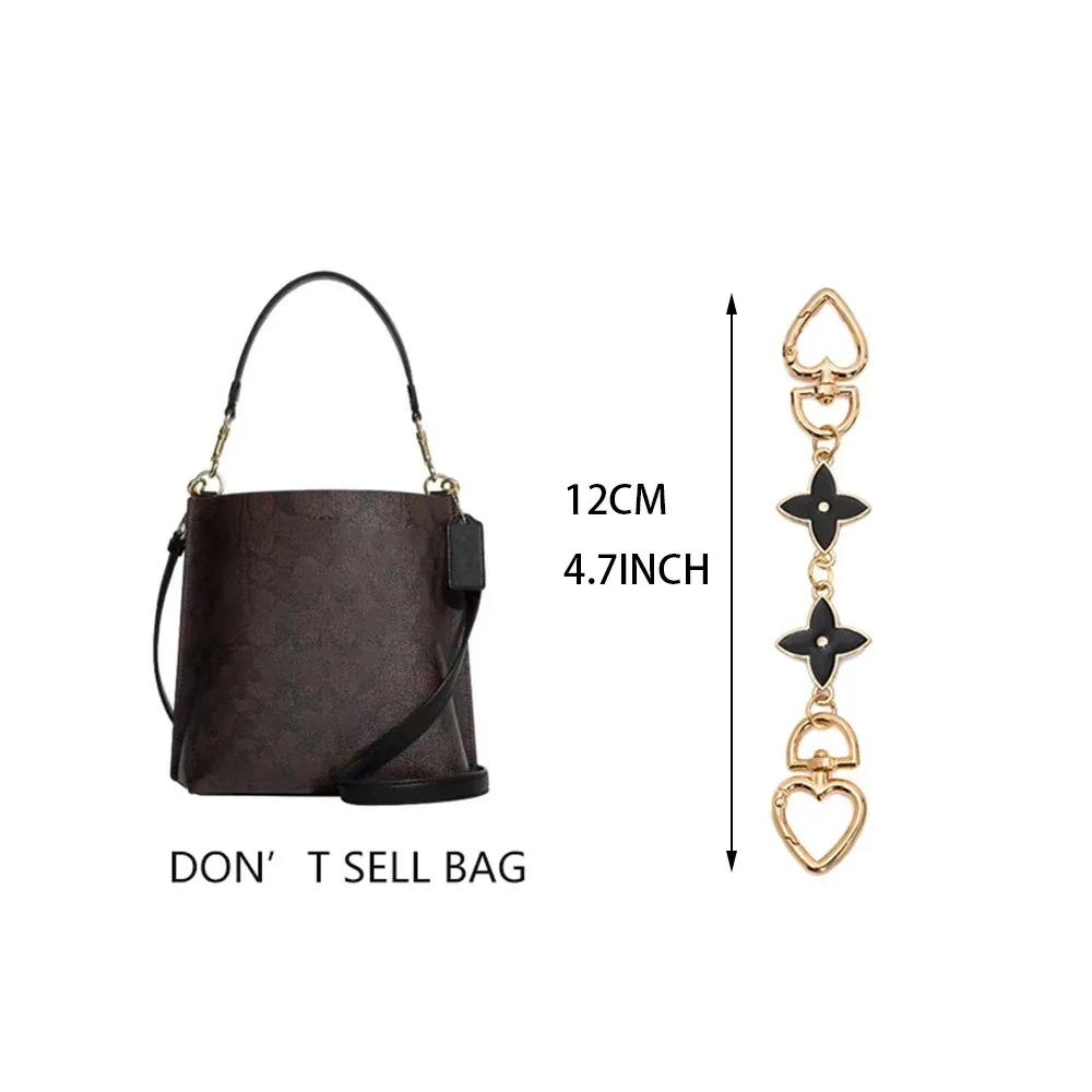 chaîne de sac en alliage de zinc robuste, extension de sangle avec maillon d'ancrage, remplacement pour sacs à bandoulière, sacs sous le bras, accessoires de bricolage pour sacs à main