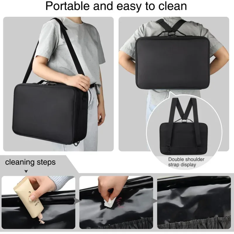 étui à pinceaux de maquillage, sacs de maquillage, valise de maquillage professionnelle complète pour femmes, vanité maleta maquillaje, boîte de rangement d'outils pour ongles